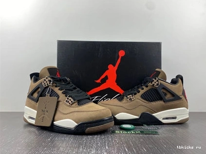 Cheap TB Jordan Retro Scott 4 x 3936 Travis AJ4-  Air Brown ZeroBulk 1027